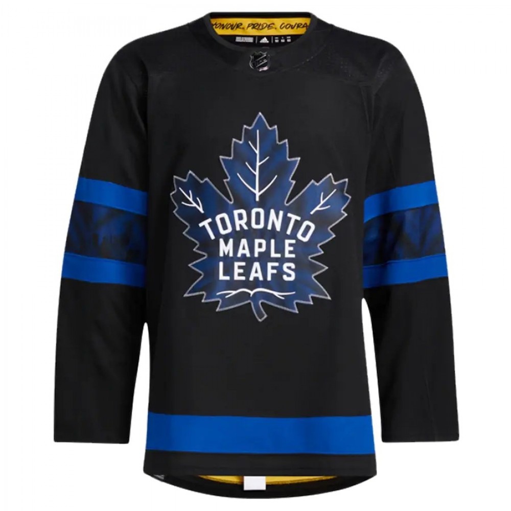 Men's Toronto Maple Leafs x drew house adidas Black&Blue Alternate Blank Jersey-Pro Kit Vault | Brand New 26/27 Sports Jerseys